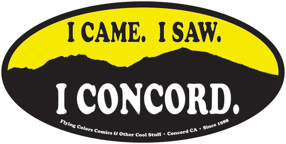 Exclusive Concord Bumper Sticker